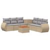 vidaXL Ensemble de Canap&eacute;s 8 pc Beige et Gris clair