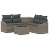 vidaXL Ensemble de Canap&eacute;s 6 pc Gris et Gris fonc&eacute;