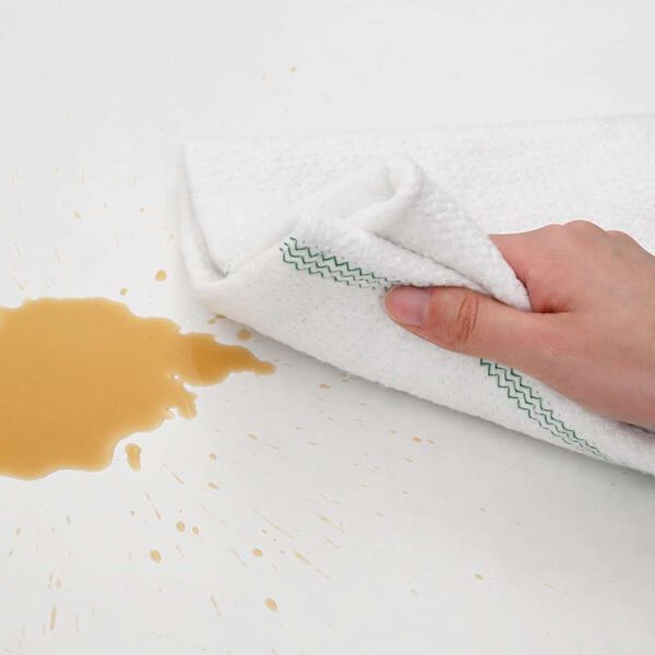 vidaXL Chiffon de nettoyage 50 pcs blanc et des rayures vertes 50x60cm