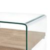 vidaXL Table basse Clair 50x50x45 cm Verre trempé