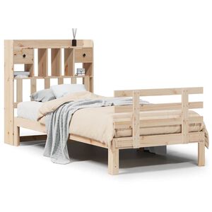 vidaXL Lit biblioth&egrave;que sans matelas 75x190 cm bois de pin massif