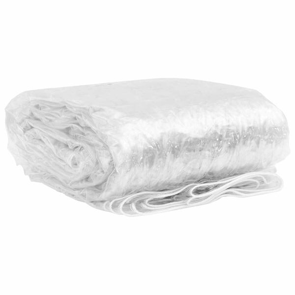 vidaXL B&acirc;che transparente avec &oelig;illets 1x10 m PVC