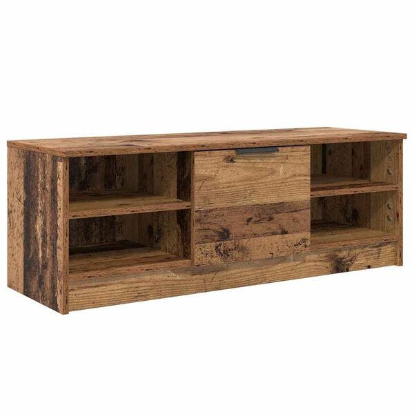 vidaXL Meuble TV Bois Ancien 102 x 35 x 36,5 cm Bois d'ing&eacute;nierie