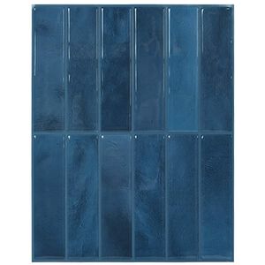 vidaXL Carrelage rectangulaire 50 pi&egrave;ces Bleu 29 x 23 x 0,08 cm