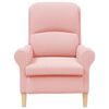 vidaXL fauteuil Rose 76 x 94 x 102 cm Tissu en Sherpa doux
