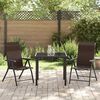 vidaXL Ensemble de salle à manger pour jardin 3 pcs Marron