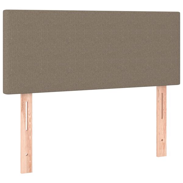 vidaXL T&ecirc;te de lit &agrave; LED Taupe 100x5x78/88 cm Tissu