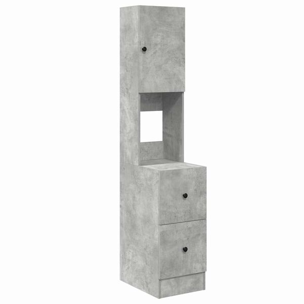 vidaXL Armoire de cuisine Gris 35 x 50 x 180 cm Bois d'ing&eacute;nierie