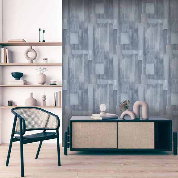 DUTCH WALLCOVERINGS Papier peint Wood Gris