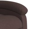vidaXL Fauteuil inclinable de massage &eacute;lectrique Marron fonc&eacute; Tissu
