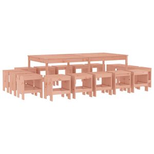 vidaXL Ensemble &agrave; manger de jardin 17 pcs bois massif de Douglas