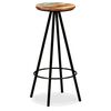 vidaXL Tabourets de bar lot de 2 bois massif de récupération