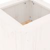 vidaXL Banc avec jardini&egrave;res blanc 184,5x39,5x56,5 cm bois massif pin