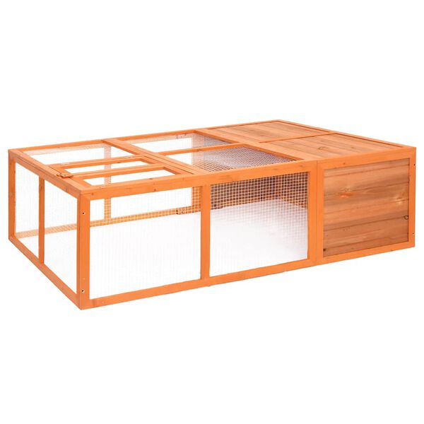 vidaXL Cage pour animaux de jardin 150x100x50 cm Bois de sapin massif