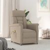 vidaXL Chaise de massage avec coussin Taupe 70.5 x 96.5 x 95 cm tissu