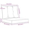 vidaXL Coussin de canap&eacute; d'ext&eacute;rieur 2 pcs Cr&egrave;me Polyester