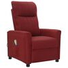 vidaXL Fauteuil &eacute;lectrique de massage Bordeaux Tissu
