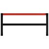 vidaXL Cadre de banc de travail M&eacute;tal 120x57x79 cm Noir et rouge