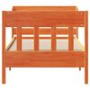 vidaXL Cadre de lit sans matelas cire marron 75x190 cm bois pin massif