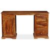 vidaXL Bureau sur pied Bois massif 140x50x76 cm