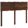 vidaXL T&ecirc;te de lit en bois brut ROSTOCK Marron fonc&eacute; 140 cm