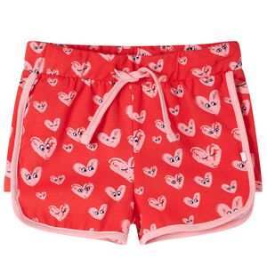 Short pour enfants avec cordon de serrage rouge 116