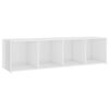 vidaXL Ensemble de meubles TV 5 pcs Blanc brillant Bois d'ing&eacute;nierie