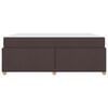 vidaXL Cadre de lit avec matelas Marron fonc&eacute; 180 x 200 cm tissu
