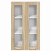 vidaXL Armoire suspendue avec stockage Ch&ecirc;ne Sonoma 60 x 31 x 100 cm