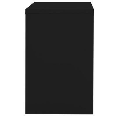 vidaXL Classeur Noir 90x46x72,5 cm Acier