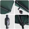 vidaXL Parasol de jardin Vert 294 x 150 x 223 cm Polyester et Acier