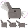 vidaXL Fauteuil inclinable &eacute;lectrique taupe tissu