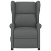 vidaXL Fauteuil de massage &eacute;lectrique &agrave; oreilles gris fonc&eacute; Tissu