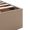 VidaXL Cadre de lit ottoman et matelas cappuccino 200x200cm similicuir