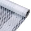 vidaXL B&acirc;che Leno 260 g/m&sup2; 2 x 6 m Blanc