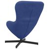 vidaXL Fauteuil &oelig;uf Bleu police 63 x 73 x 90 cm Velours