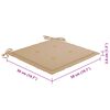 vidaXL Chaises de jardin avec coussins lot de 6 Bois d'acacia massif