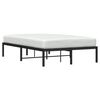 vidaXL Cadre de lit m&eacute;tal sans matelas noir 120x200 cm