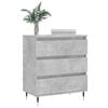 vidaXL Buffet Gris b&eacute;ton 60x35x70 cm Bois d'ing&eacute;nierie