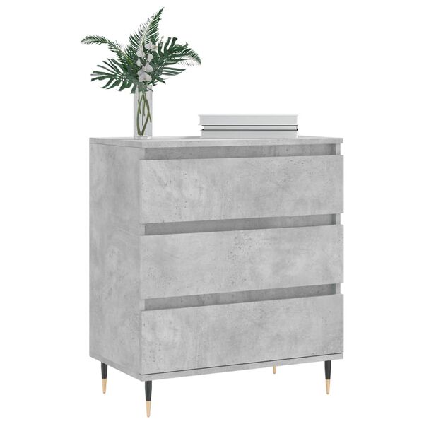 vidaXL Buffet Gris b&eacute;ton 60x35x70 cm Bois d'ing&eacute;nierie
