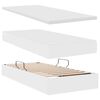 vidaXL Lit avec rangement et matelas Blanc pur 90 x 200 cm Simili cuir