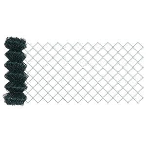 vidaXL Cl&ocirc;ture en treillis m&eacute;tallique 25 x 0,6 m Acier Vert