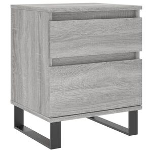 vidaXL Table de chevet sonoma gris 40x35x50 cm bois d&rsquo;ing&eacute;nierie