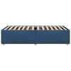 vidaXL Cadre de lit sans matelas bleu 100x200 cm tissu