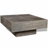 vidaXL Table basse carr&eacute;e Marron fonc&eacute; Bois massif de manguier
