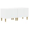 vidaXL Meuble TV Blanc Bois d'ing&eacute;nierie