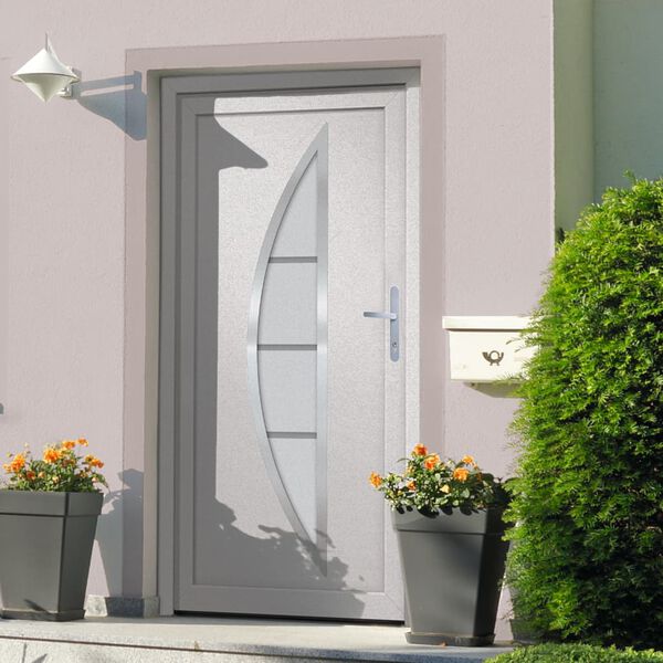 vidaXL Porte d'entr&eacute;e Blanc 98x200 cm PVC