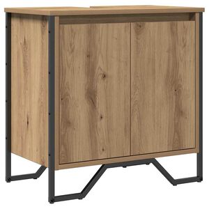vidaXL Meuble de Lavabo de Salle de Bain Ch&ecirc;ne artisanal