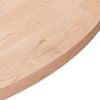 vidaXL Dessus de table rond &Oslash;70x2,5 cm Bois de ch&ecirc;ne massif non trait&eacute;