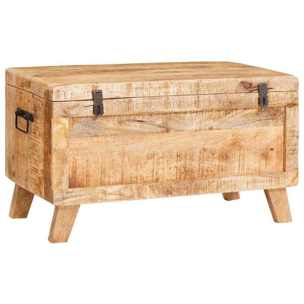 vidaXL Boîte de Rangement 70 x 35 x 40 cm bois de manguier massif